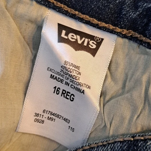 Levi's girls skimmer jean shorts size 16 - Picture 5 of 6
